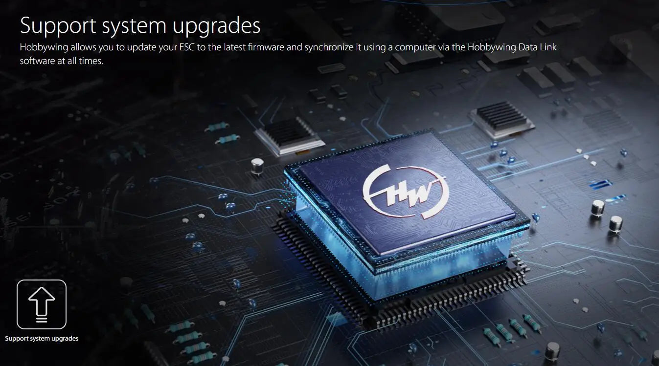 Hobbywing X11 Power system, Hobbywing allows you to update your ESC to the latest firmware and synchronize it using