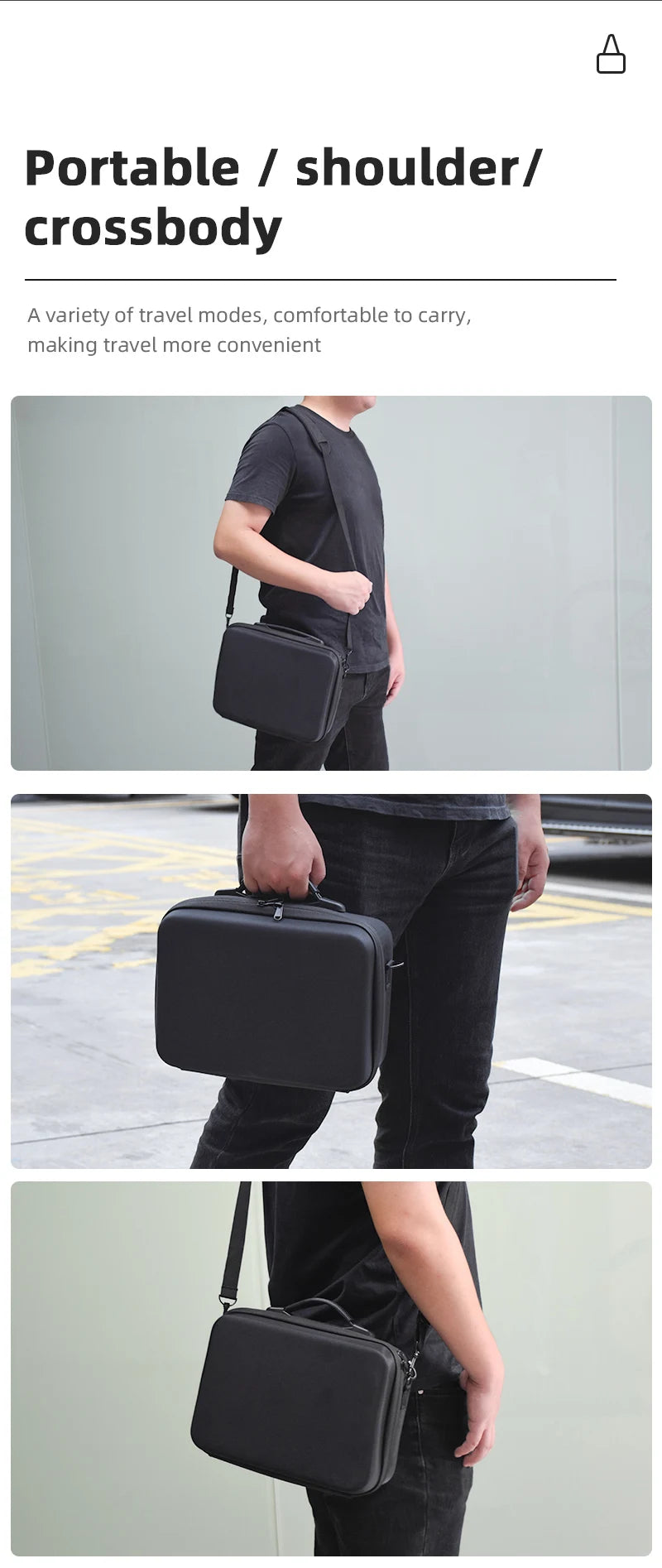 portable / shoulder/ crossbody A variety of travel modes, making travel more convenient .