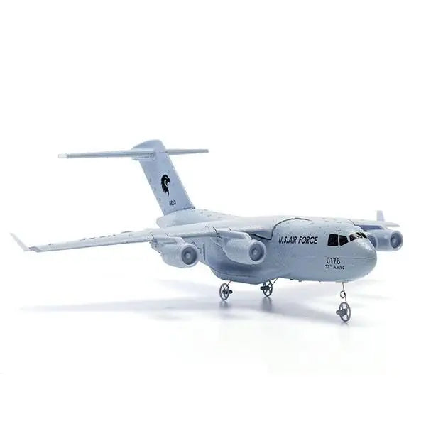 C-17 RC Drone - DIY Aircraft Transport Aircraft 373mm Wingspan EPP RC Drone Airplane 2.4GHz 2CH 3-Axis Aircraft Toy for Children 10 C-17 RC Drone, 1x C-17 Transport 373mm EPP DIY RC Airplane (Glue