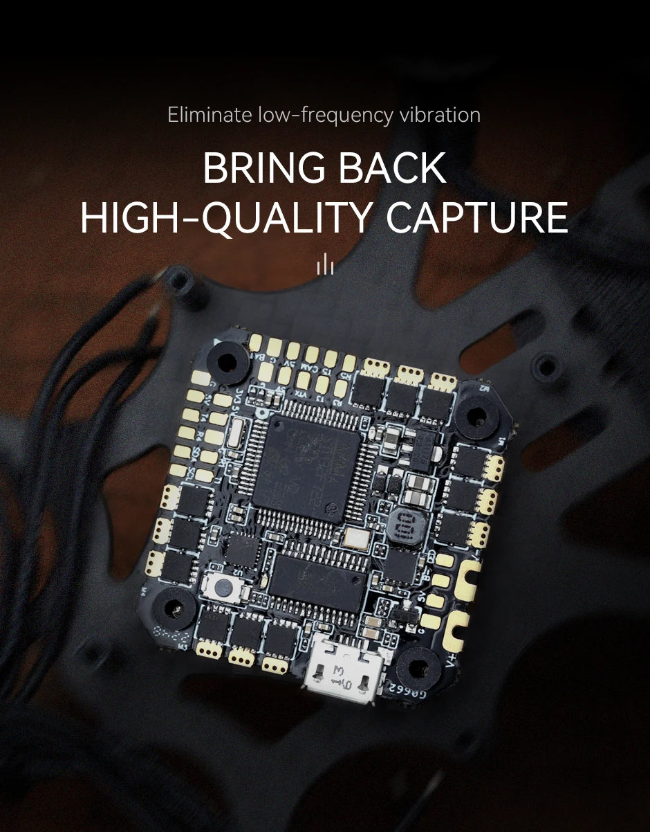T-MOTOR F7 35A/45A 2-6S AIO - Flight Controller With MPU series Gyroscope Compatible P1804/F2204/F2203.5 Motors 6 T-MOTOR F7 35A/45A 2-6S AIO, Eliminate low-frequency vibration BRING BACK HIGH-QUALITY CAPTURE