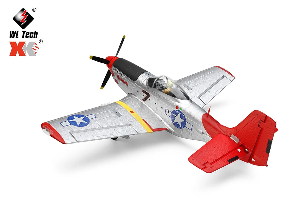WLtoys A280 Brushless Motor RC Airplane, both modes can be used to perform somersaults,rolls,death