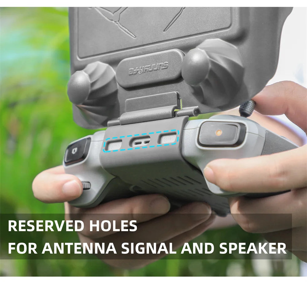 For DJI Mini 3 Pro Remote Control Sunhood 2in1 Controller Protector For DJI RC Hard Case Sun Hood Mini3 Accessories Cover Set 24 RESERVED HOLES FOR ANTENNA SIGNAL AND SPEAKE