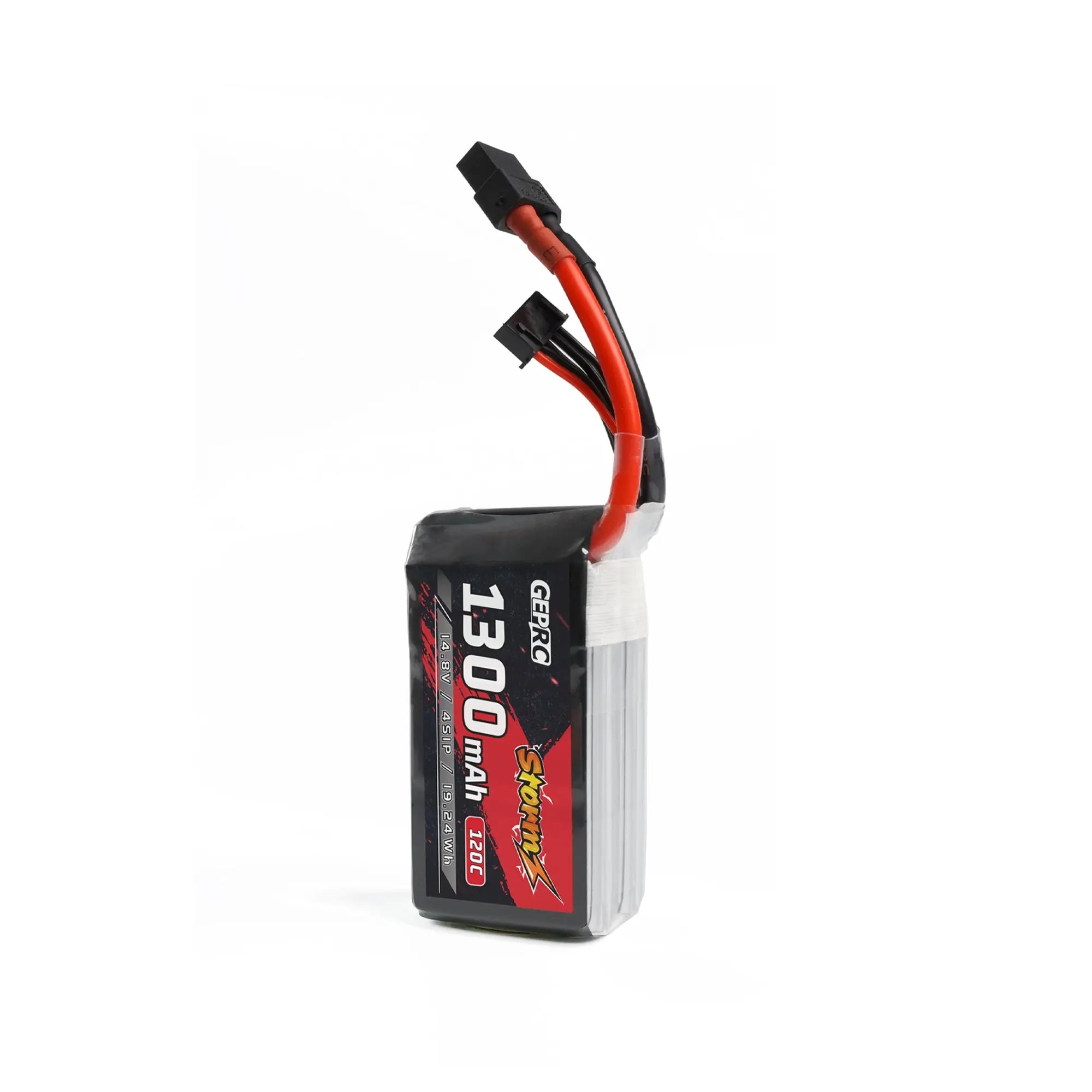 GEPRC Storm 4S 1400mAh 120C Lipo Battery, Storm battery has more energy and longer flight time compared with other ordinary model batteries