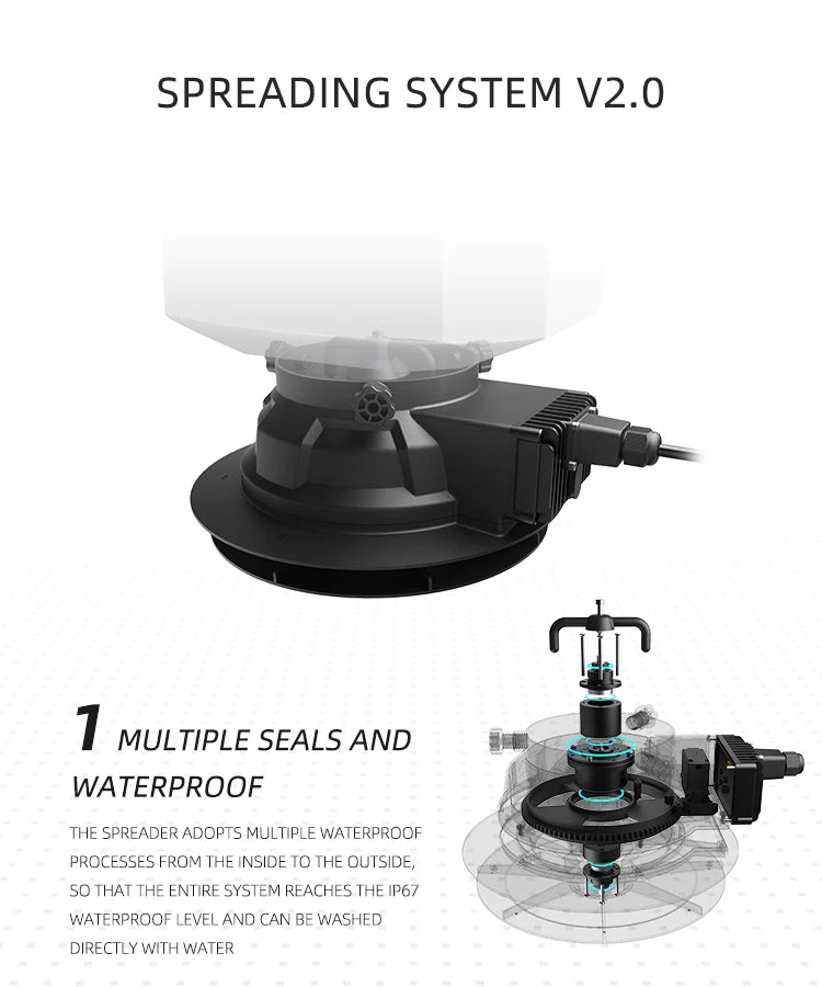 10L Water Tank for EFT Spreading system - V2.0 ESP200 10L 10KG is for EP water tank agricultural drone E410P E416P E610P E616P /E416S 17 10L Water Tank for EFT Spreading system, SPREADER ADOPTS MULTIPLE WATERPROOF PROCESSES