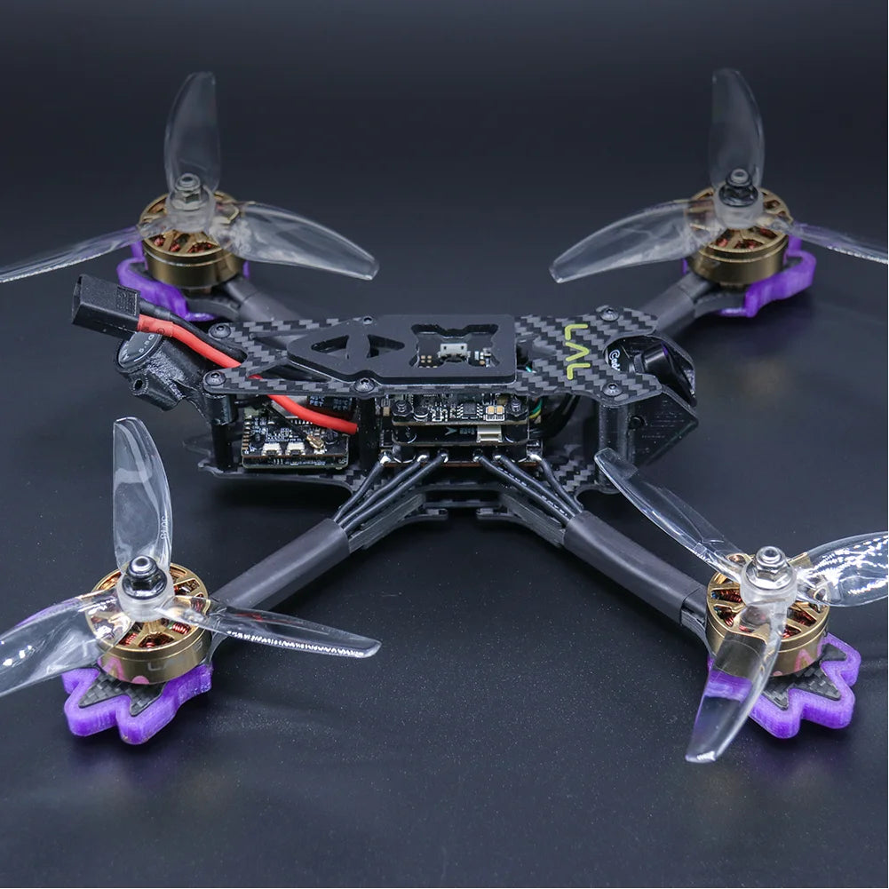 TCMMRC LAL5.1 Drone Kit - HD Professional Radio Control Drone Kit Wheelbase 225mm 2507 2600kv Brushless Motor with 4K Dual Camera Quadcopter 16 TCMMRC LAL5.1 Drone, Bluetooth flight controller has an onboard OSD chip, supports DMA mode (uses F