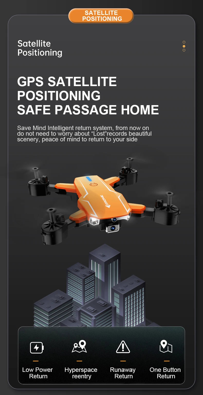 R2S Drone, satellite positioning gps satellite positioning safe passage home save mind intelligent