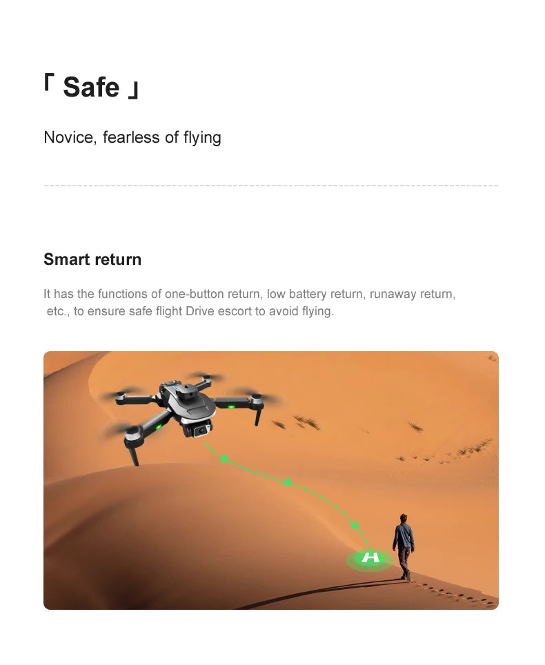LU20 Drone, smart return has the functions of one-button return, low return