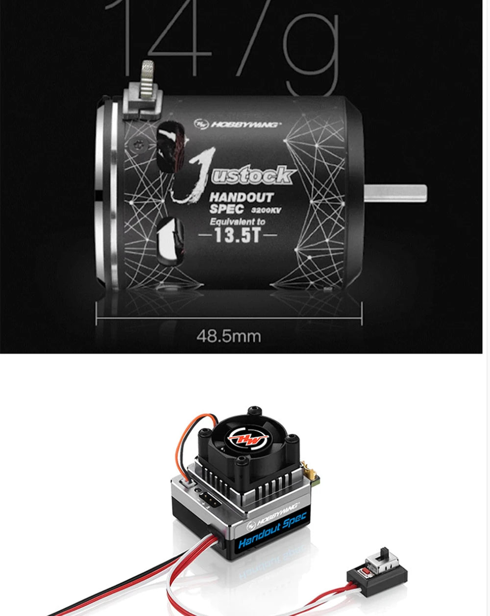 HOBBYWING XERUN XR10 Justock G3. Q Icad An ustock HANDOUT SPECsrookv