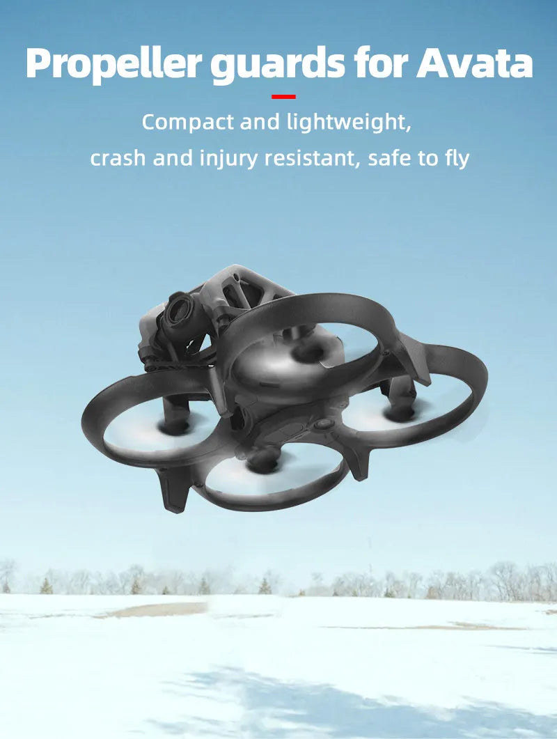 Propeller Guard for DJI AVATA - Bumper Anti-Collision Bar Ring Propeller Protector Anti-drop Protection Cover Drone Accessories 8 Propeller Guard for DJI AVATA, Propeller guards for Avata Compact and lightweight, crash and injury resistant, safe