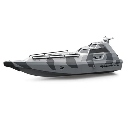 TY727 RC Boat 2.4G Turbojet Pump, 30KM/H High-Speed, 200m Range, Auto Capsize Reset, Low Battery Alarm, 7.4V