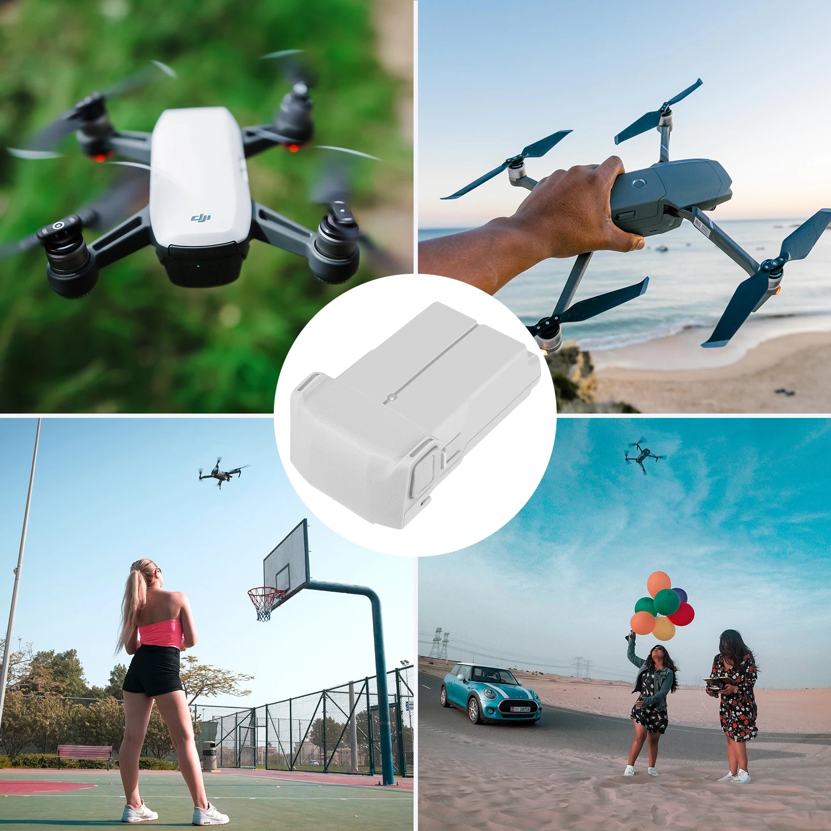 DJI Mini 4 pro Battery, The text discusses extra power and more shots for cameras.