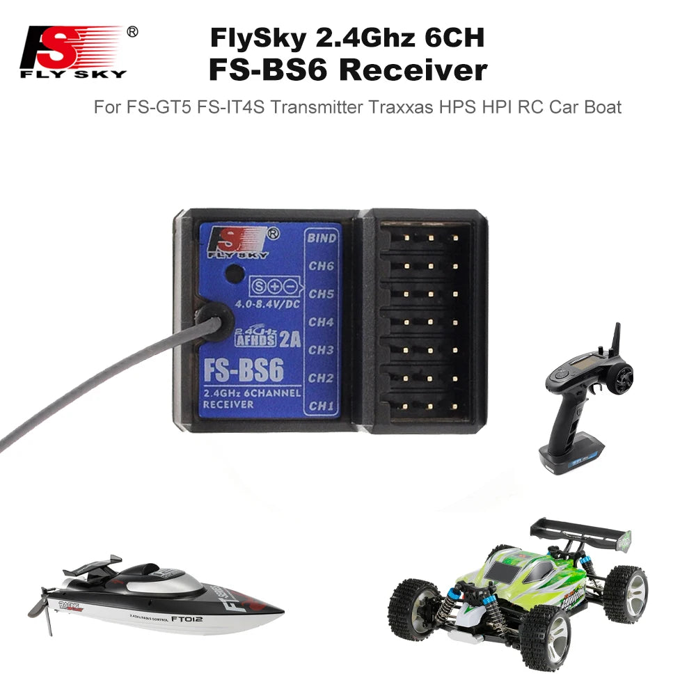 FlySky FS-BS6  2.4Ghz 6CH  Receiver, FlySky 2.4Ghz 6CH Fly Sk" FS-BS6 Receive