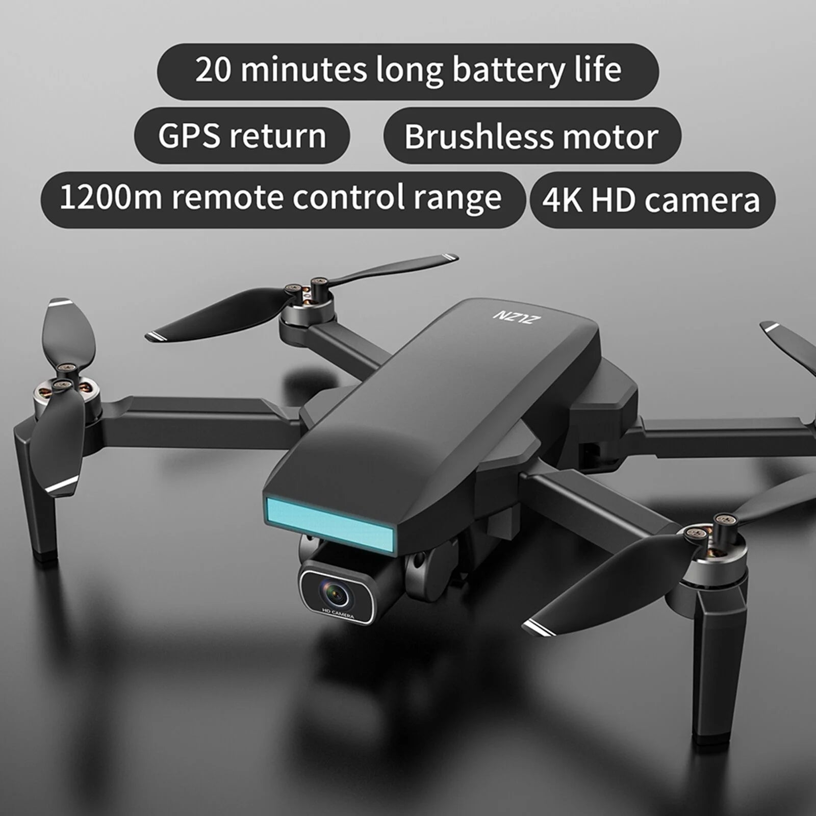 ZLL SG107 Pro Drone, 20 minutes long battery life GPS return Brushless motor 1200m remote