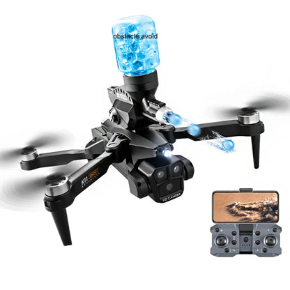 K11 Max Drone with Water Bombs - Professional Aerial Photography Aircraft 8K Three Camera Obstacle Avoidance Foldable Quadcopter