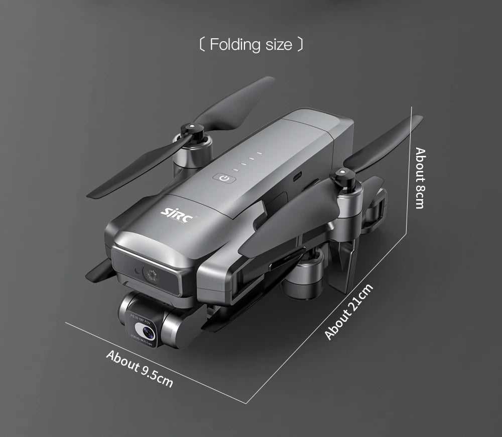 SJRC F22 S2 Pro + Drone, High-end drone with 6km range, 4K camera, obstacle avoidance, and GPS navigation.