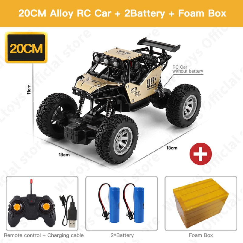 ZWN 1:20 2WD RC कार एलईडी लाइट्स के साथ रेडियो रिमोट कंट्रोल कारें - बच्चों के लिए छोटी गाड़ी ऑफ-रोड कंट्रोल ट्रक लड़कों के खिलौने