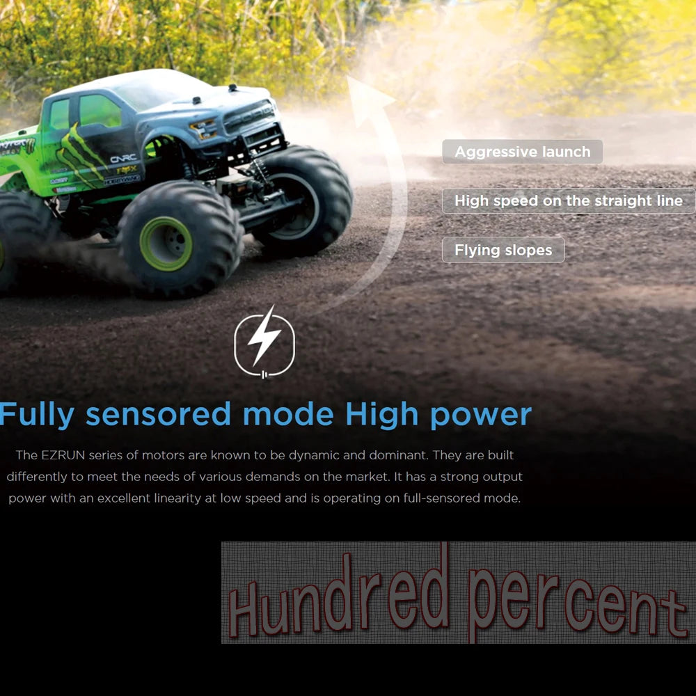 Hobbywing EZRUN MAX8 G2 3-6S Brushless Sensored 4278SD 2250KV/4268SD 3-4S 2500KV 2250kv Motor For 1/8 1/10 Truck Car 13 EZRUN series of motors are known to be dynamic and dominant: they are built