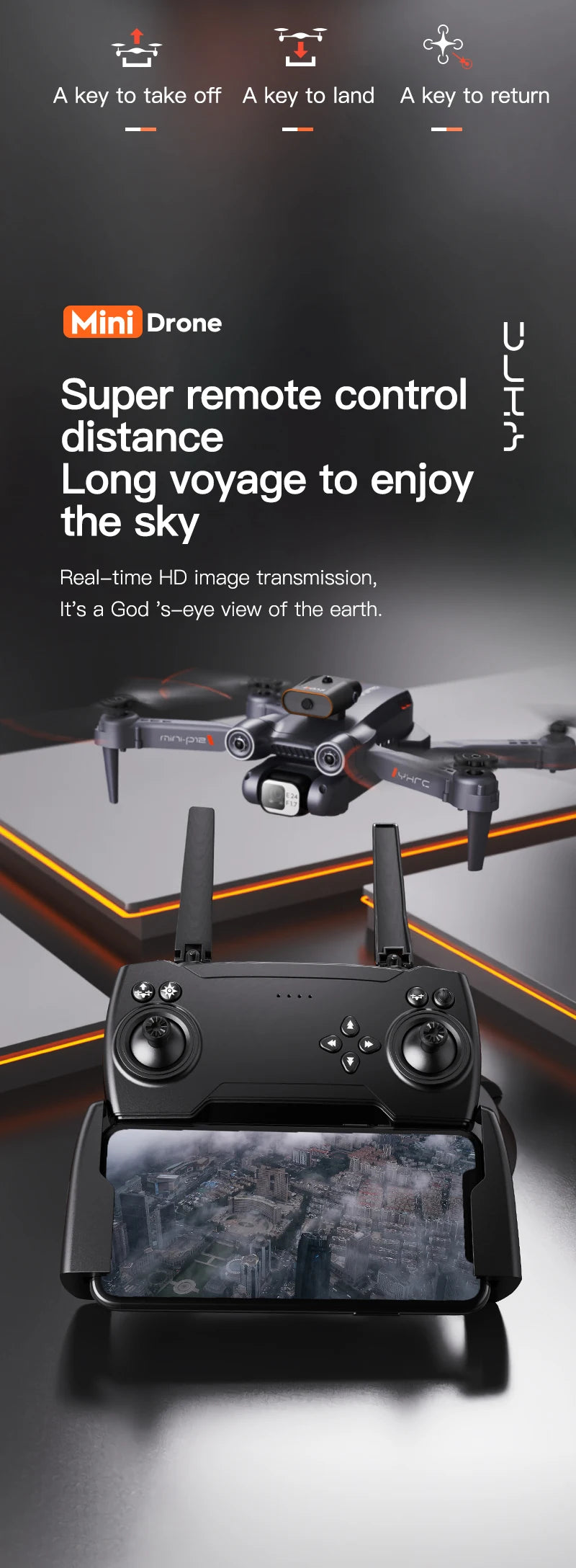 P12 Drone - Obstacle Avoidance Folding 4K HD Drone Optical Flow Quadcopter HD Aerial Photography RC Aircraft Kids Toys Gifts 42 P12 Drone - Obstacle