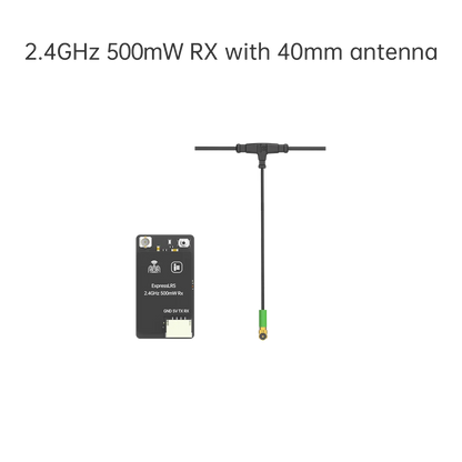 iFlight ELRS 500mW Receiver, ELRS 500mW receiver for FPV drones, supports 900MHz and 2.4GHz frequencies.