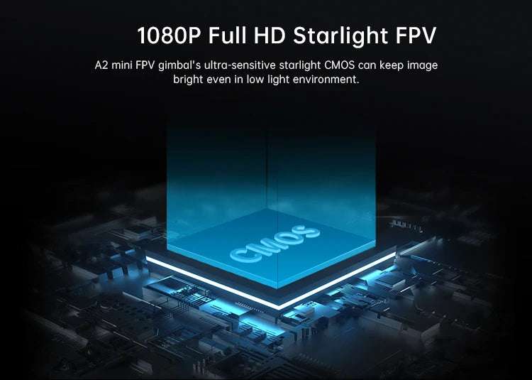 SIYI A2 Mini Ultra Wide Angle FPV Gimbal, 108OP Full HD Starlight FPV A2 mini gimbal'$