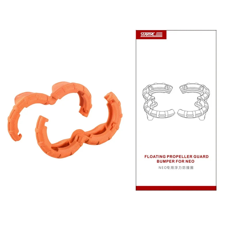 STARTRC StartRC Floating Propeller Guard, Floating Propeller Guard Bumper for NEO, Orange, 28g