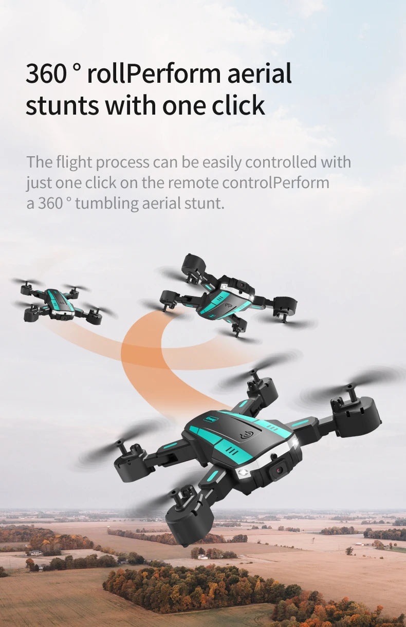 T6 Drone, the remote control can be easily controlled with just one click .
