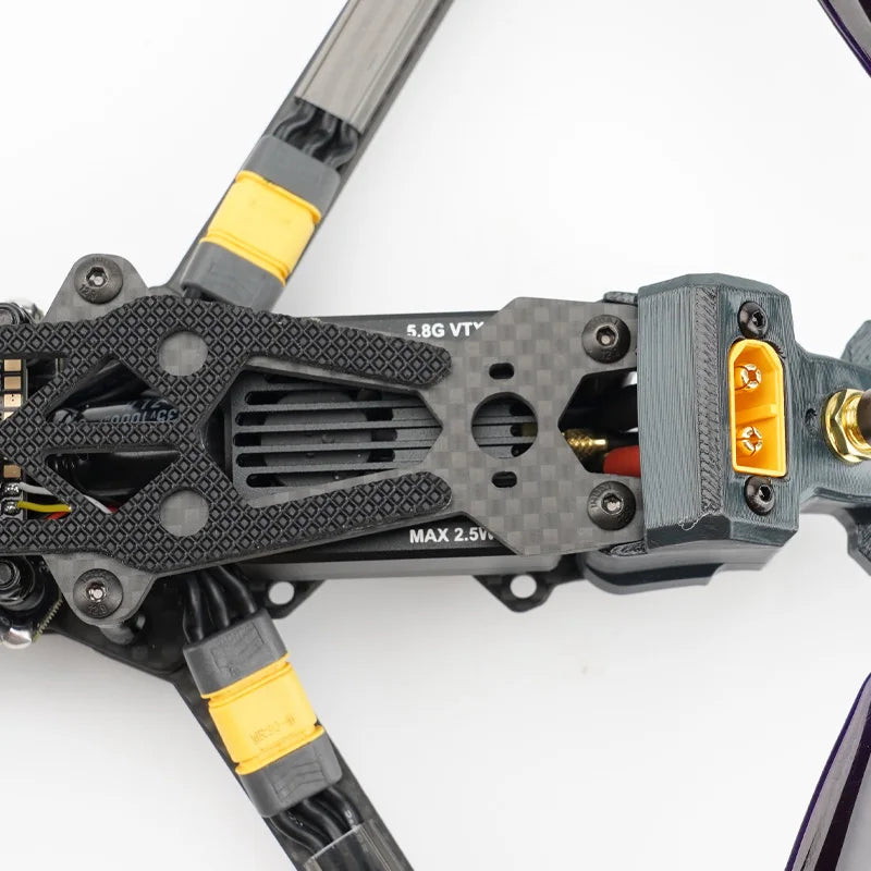 BeyondSky Mark4 7inch FPV, The BeyondSky Mark4 7-Inch FPV Drone features a 7-inch frame, 405 55A ESC, and 5.8G VTX, with cameras and other components.