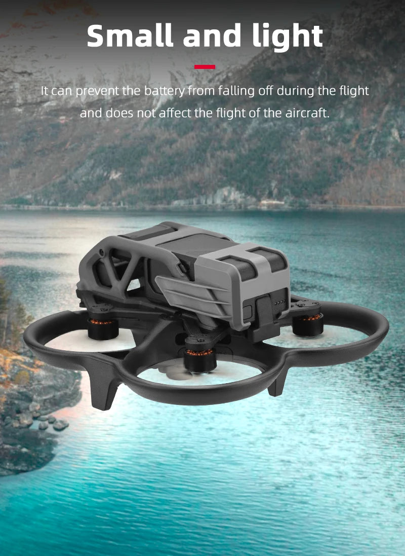 Drone Battery Buckle Holder for DJI Avata, small and light It can prevent the battery from falling off during the flight and does not affect the
