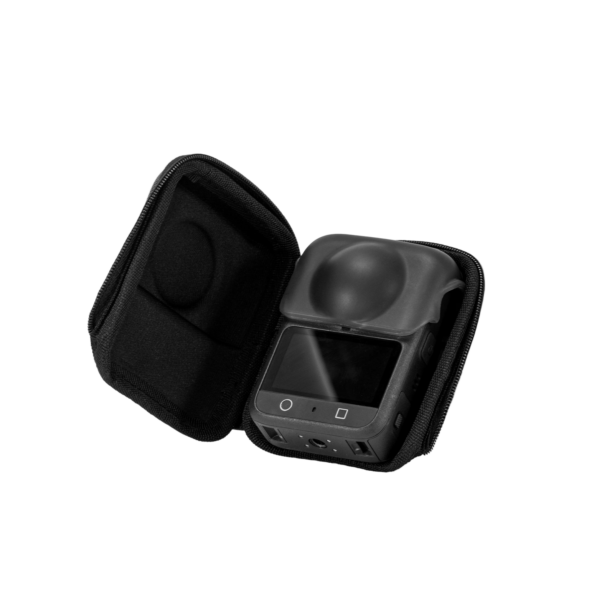 STARTRC Mini Camera Case for DJI Osmo 360 – PU Hard Bag, Splashproof Lens Protection, Travel Carrying Organizer with Lanyard