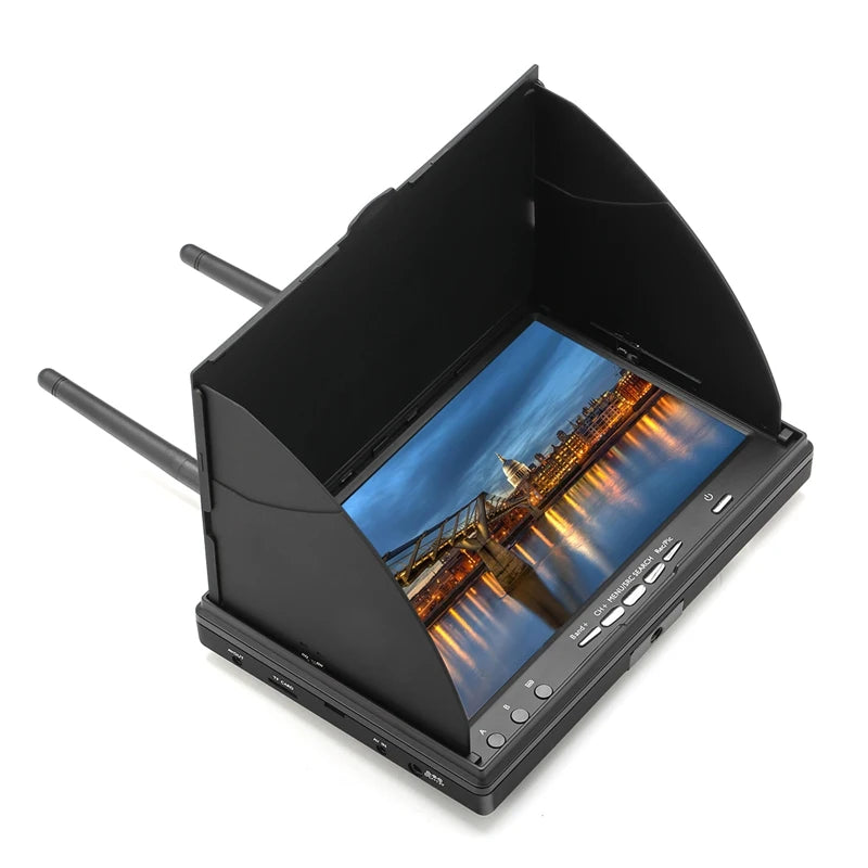 5.8G 40CH 7 Inch FPV Monitor LCD5802D 5802 with DVR Build-in Battery For RC FPV Multicopter