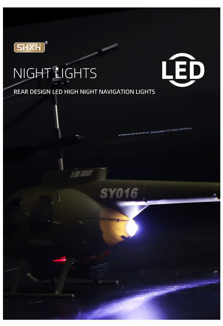 SY06  RC Helicopter, Si4Xli NIGHT LIGHTS LED REAR DESIGN LED HIGH NIGHT N