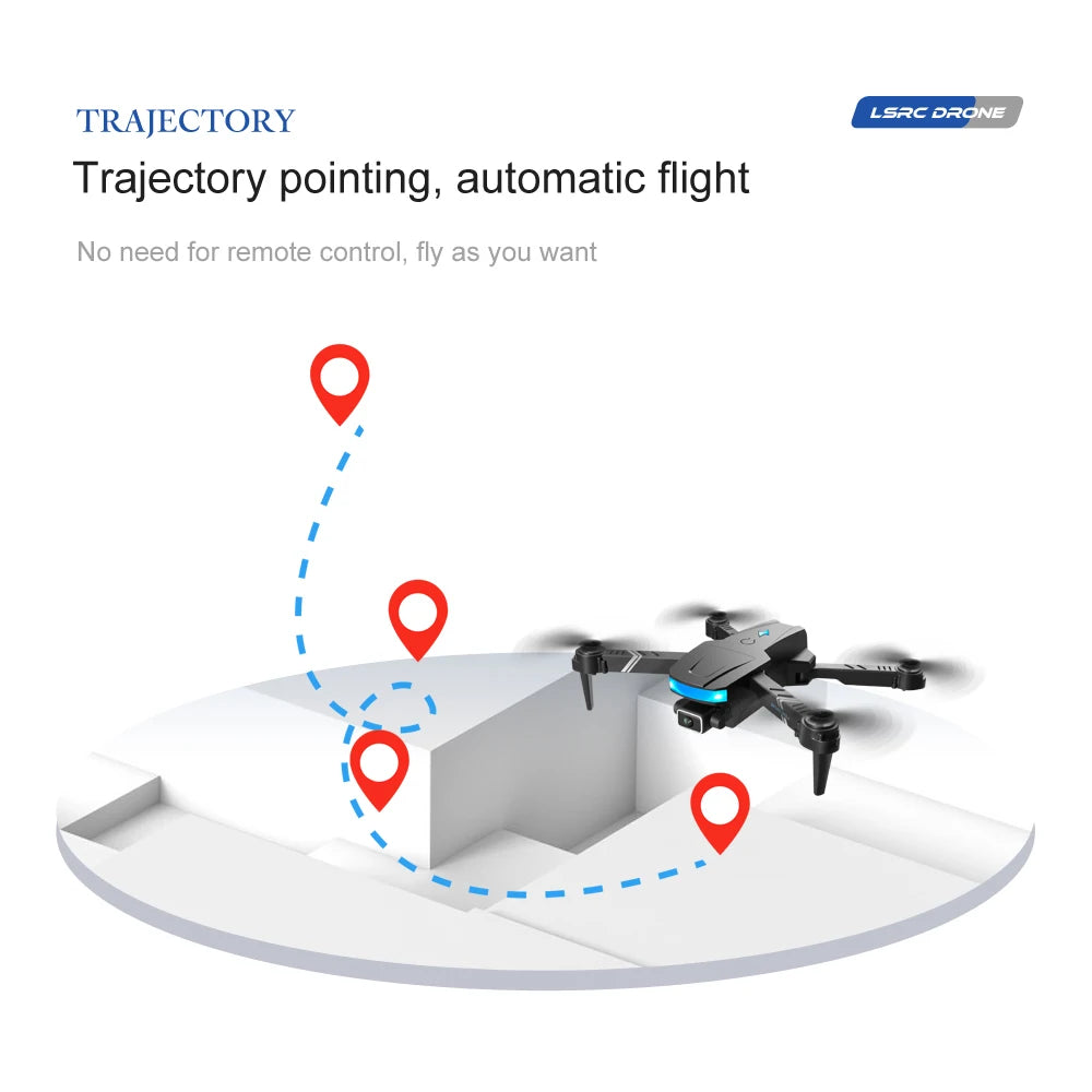 LS878 Drone, lsrc drone trajectory pointing, automatic flight no need