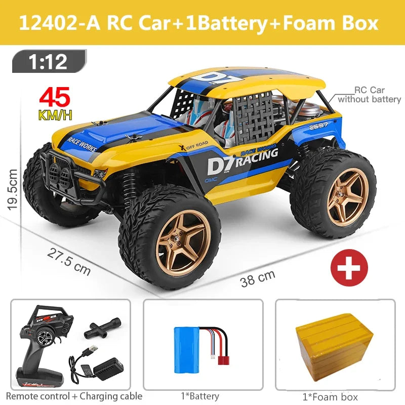 WLTOYS 12402 104311 12429 1:12 Rock Crawler RC Gari 50km/H 4WD Umeme kasi ya kasi gari mbali-barabara Drift kudhibiti watoto toy toy