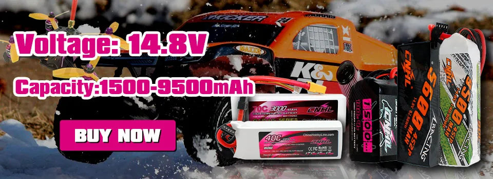 4PCS CNHL 14.8V 4S Lipo Battery For FPV Drone, 2.Check the battery condition carefully before using or charging