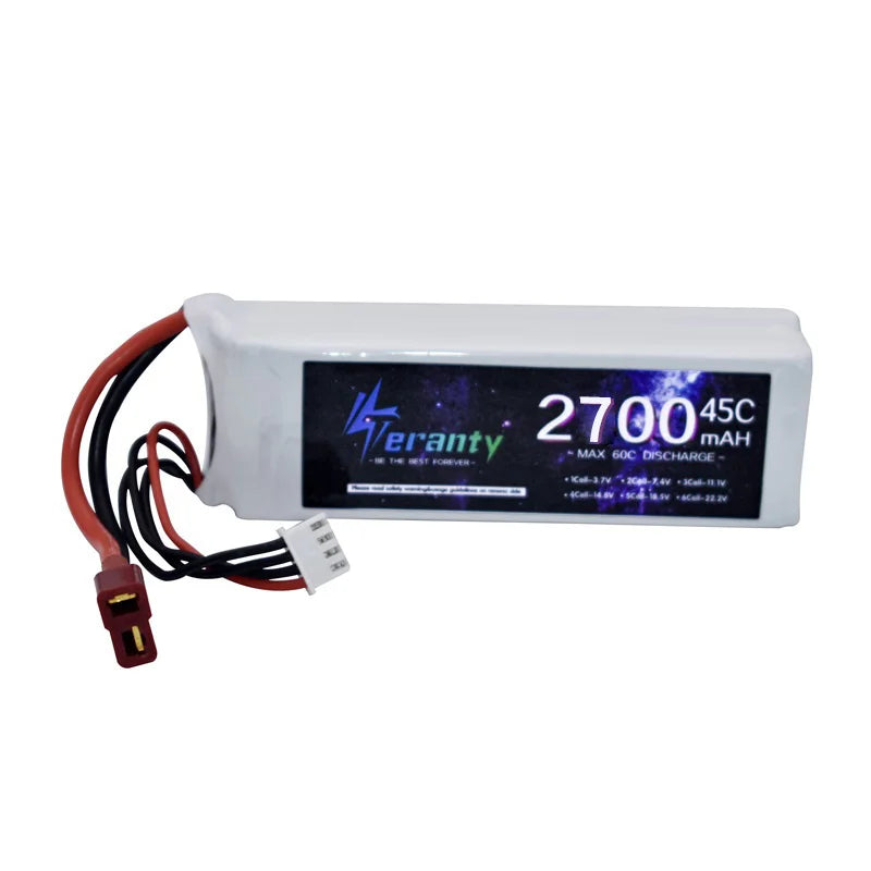 T (2)(1)(1).jpg 11.1V 2700mAh 3S 45C Lipo Battery Spare Parts, 270045c Veranty soc DSCHARGA