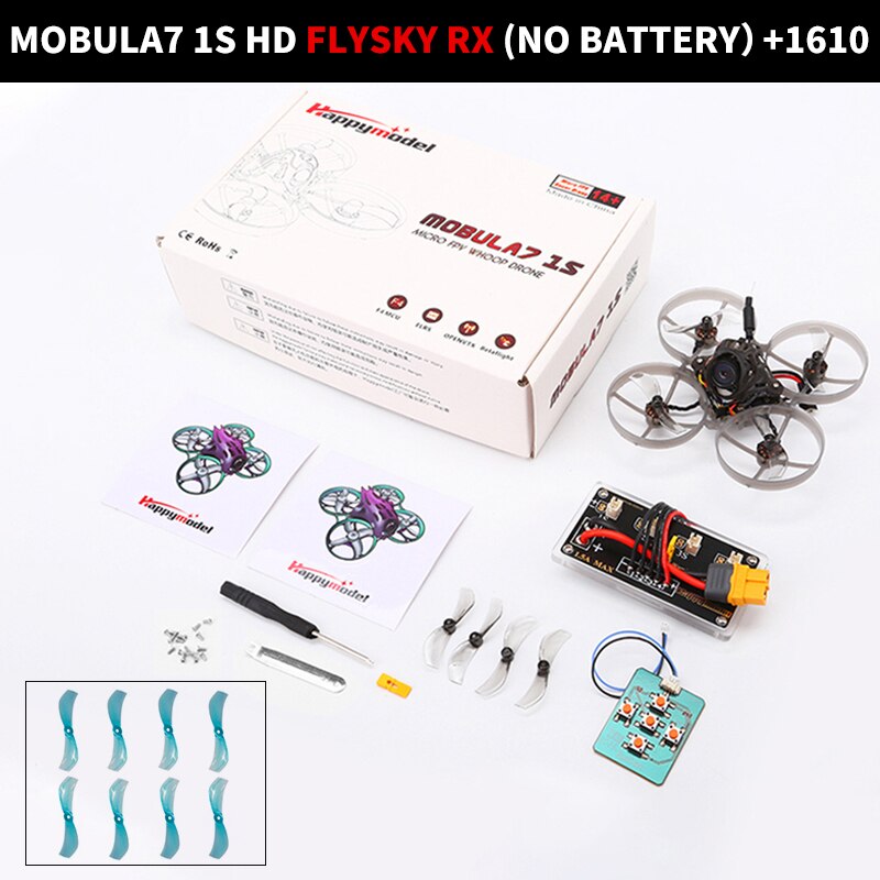 Happymodel Mobula 7, MOBULA7 1S HD FLYSKY RX (NO BATTERY