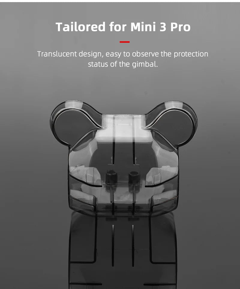 Tailored for Mini 3 Pro Translucent design, easy to observe the protection status of