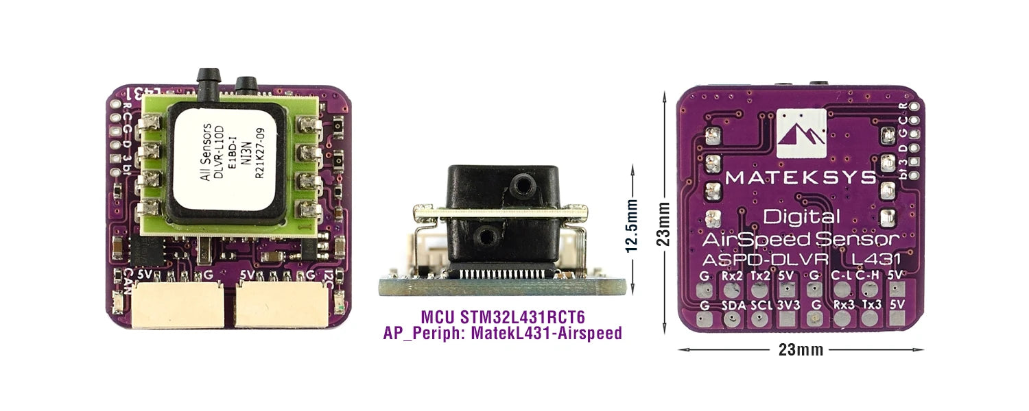 MATEK Mateksys DIGITAL AIRSPEED SENSOR. MATEKSYS V Digital  AirSpeed Sensor ASPD-OLVR (L4