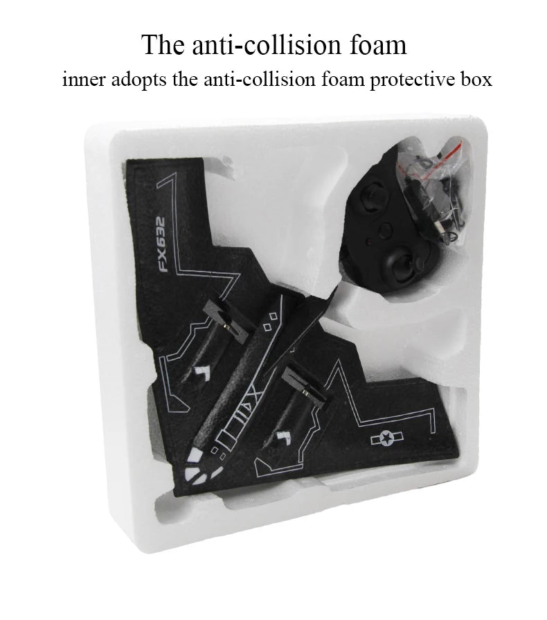 Rc Plane B2 Stealth Bomber - 2Ch 34Cm Wingspain Cessna 2.4G Remote Control Airplane Aircraft Drone Toys for Adults Children 36 Rc Plane B2 Stealth Bomber, the anti-collision foam inner adopts the protective box 1 .