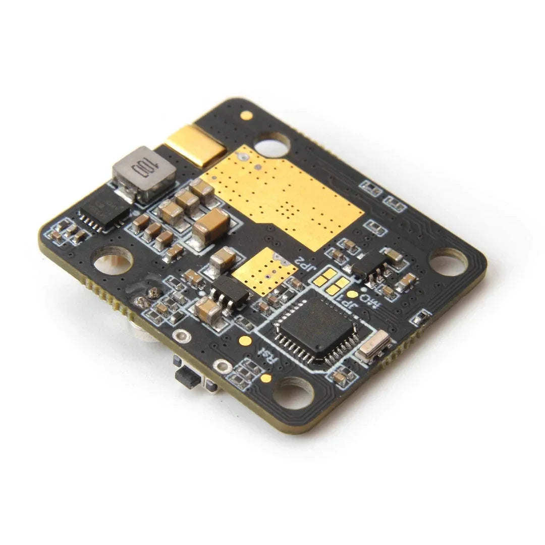 Holybro Atlatl HV Micro - 5.8G FPV Video Transmitter 2-4S Lipo 0.5 / 25/200/500/800mW 40CH VTX for FPV RC Multirotor Drone parts 12 Holybro Atlatl HV Micro, LED indicators display channel, band, and power settings on a device's control panel.