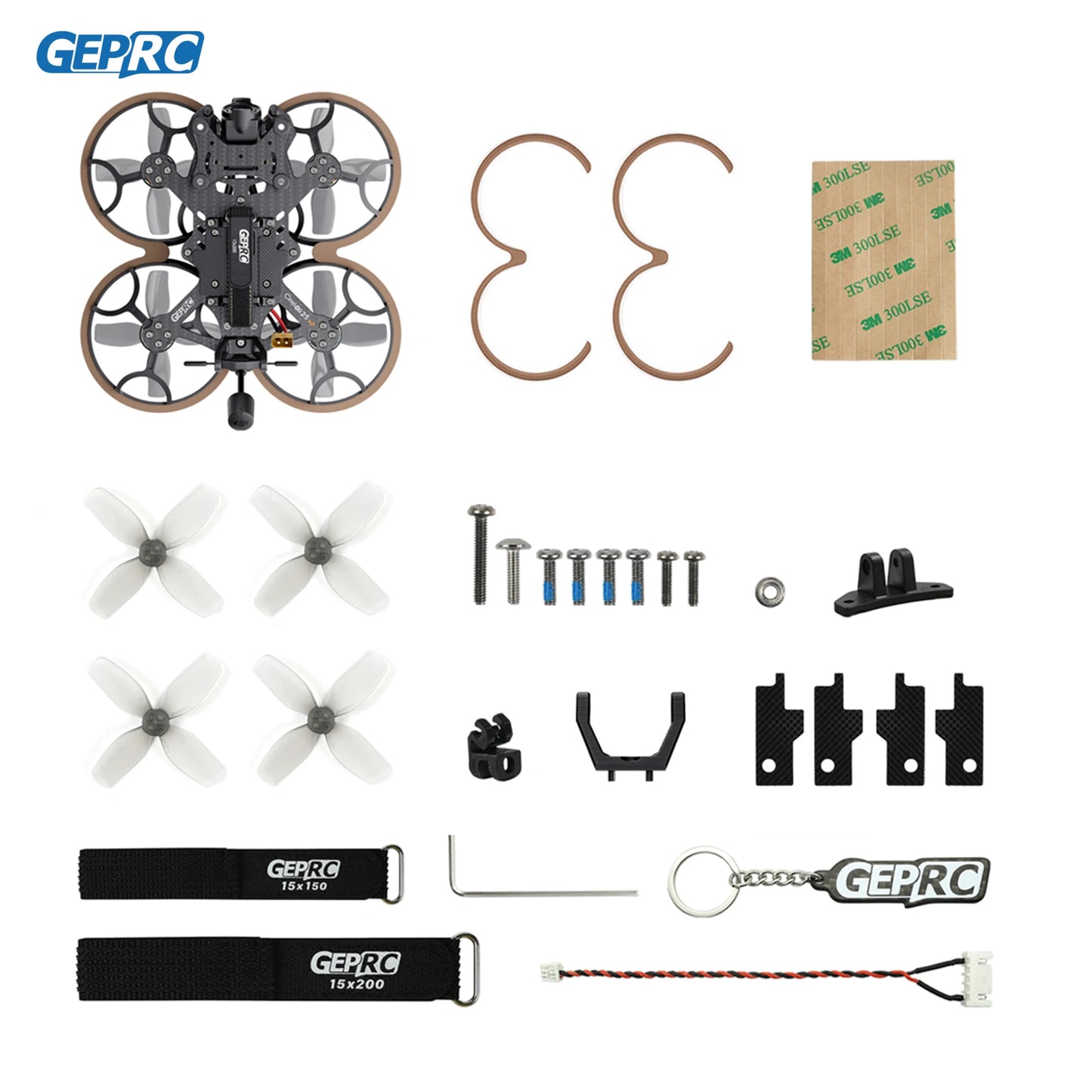 GEPRC Cinelog25 V2 HD Wasp FPV - Runcam Link Peano 5.8G LHCP UFL BNF Video Freestyle RC GPS Mini Quadcopter Drone Racing Kit