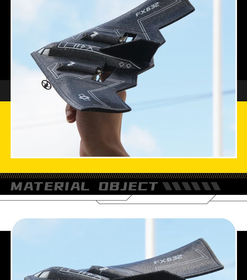 Rc Plane B2 Stealth Bomber - 2Ch 34Cm Wingspain Cessna 2.4G Remote Control Airplane Aircraft Drone Toys for Adults Children 29 Rc Plane B2 Stealth Bomber, built-in gyroscope flight stabilization system makes flying easier