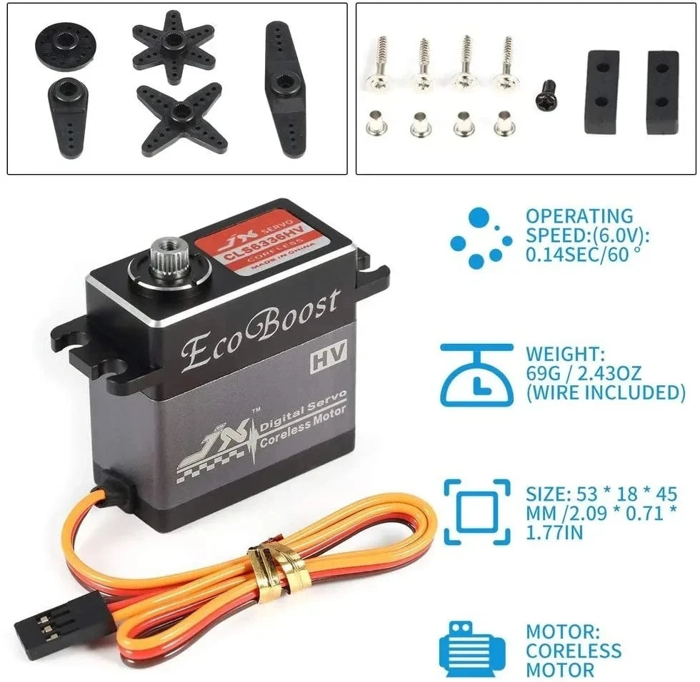 JX Servo CLS6322HV 21kg Coppia - Denti In Metallo, Coppa Cava, Digitale Per Drone RC - Foto 3