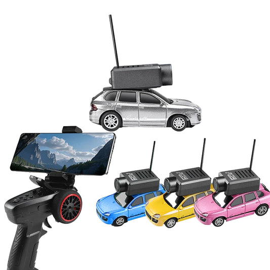 Wltoys 6401-C 1/64 FPV Mini RC Car With HD Camera & K6 Runway Mats, 2.4GHz Gyro APP/Handle Control, 720P WiFi, 3 km/h