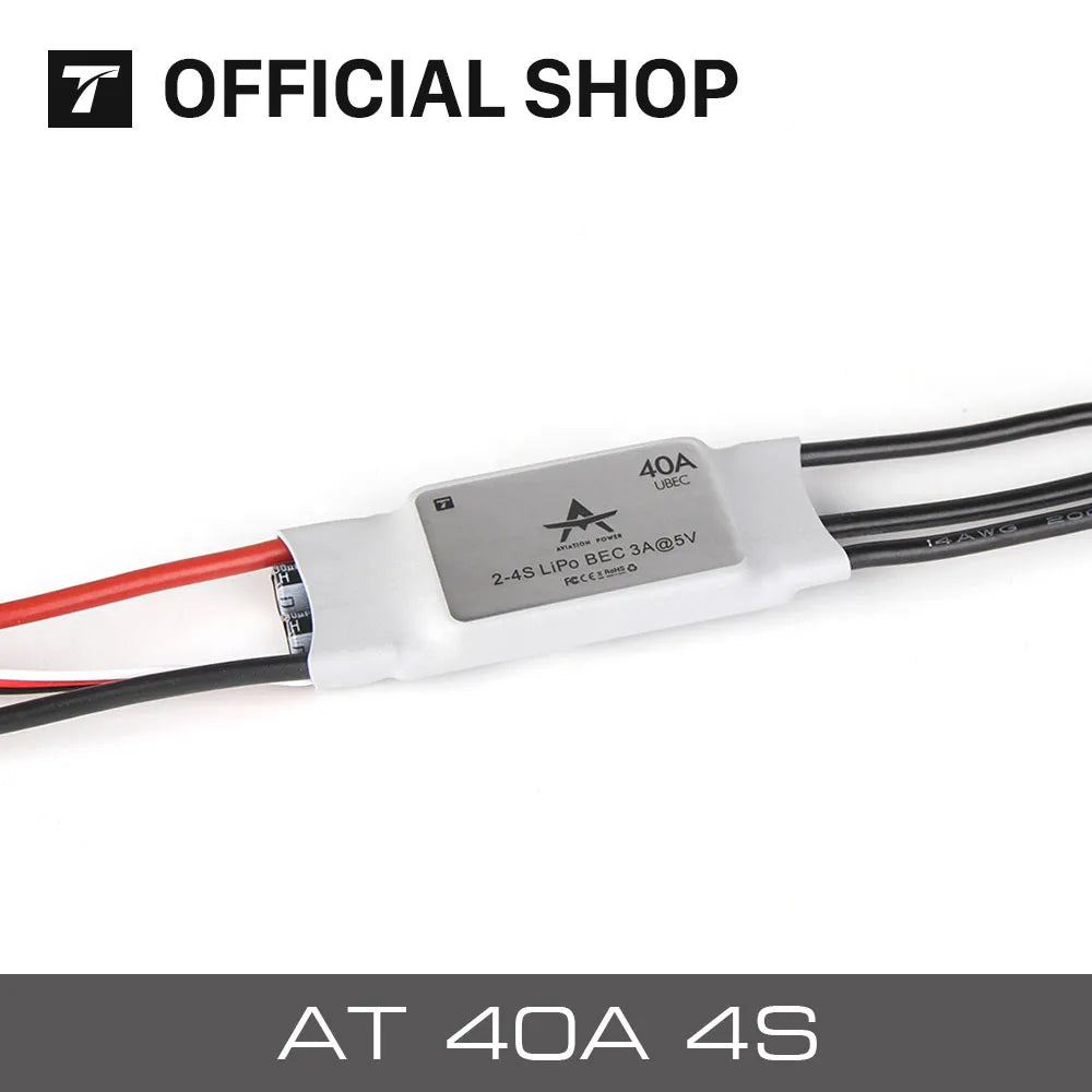 T-MOTOR AT 40A 2-4s AT20A AT40A AT55A AT75A AT115A mini ESC electronic ...