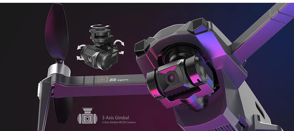 B18 Pro Drone - GPS 4K HD Dual Camera Three-Axis EIS Gimbal 5G Wifi FPV Folding Quadcopter Remote Control Distance 3000M Gift Toy Professional Camera Drone 20 B18 Pro Drone, EIS aKojoeps 3-Axis Gimbal 3-A