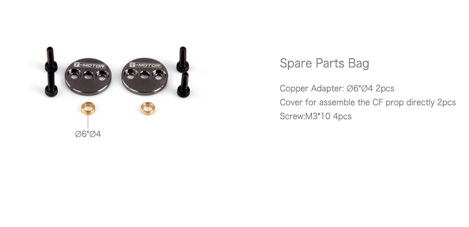T-Motor P14 Inch propeller, DMOtOI DEMOIOC Spare Parts Copper Adapter: 06