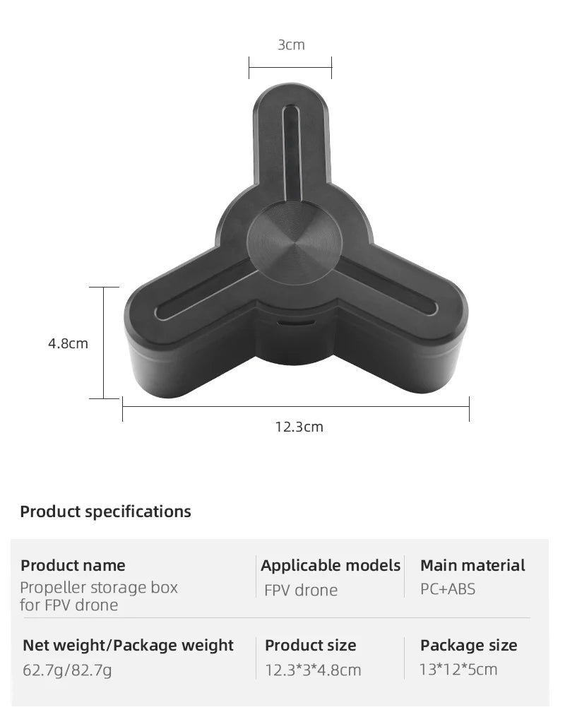 DJI FPV Propeller, 3cm 4.8cm 12.3cm Product specifications Applicable models Main material