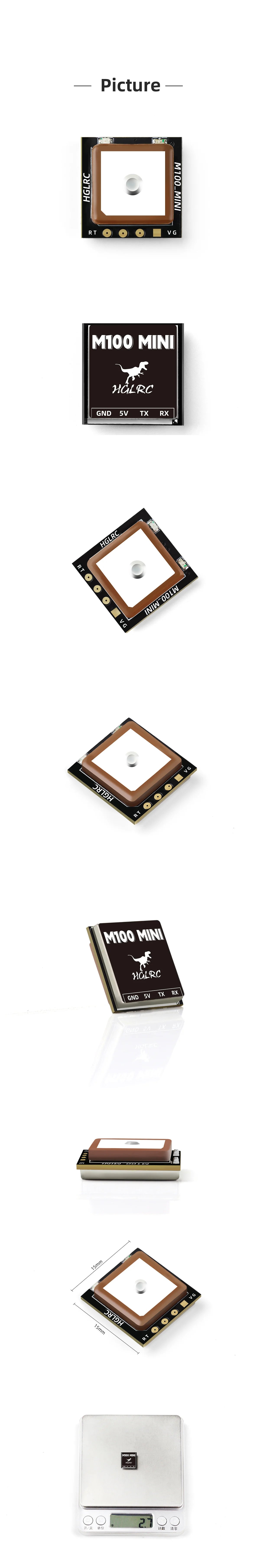 HGLRC M100 MINI GPS, 10th generation UBLOX chip design is fast and accurate . using the new 10