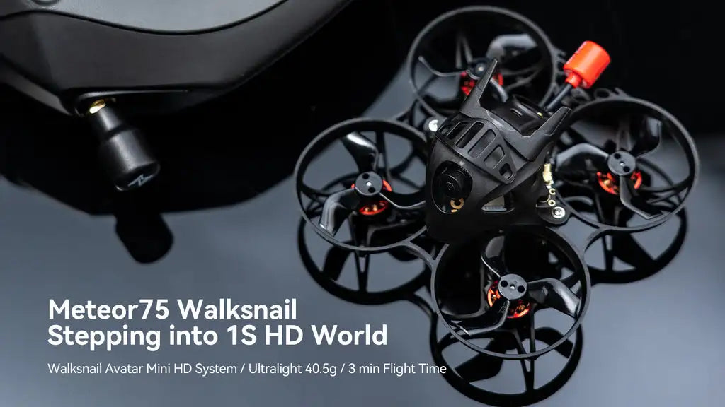 BETAFPV Meteor75 Racing Drone, Walksnail Avatar Mini HD System Ultralight 40.5g / 3